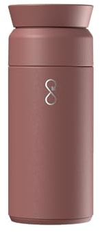 Ocean Bottle - Recycled Stainless Steel Brew Flask - Eco-Friendly & Reusable Bottle - Mocha Driftwood - 12 oz