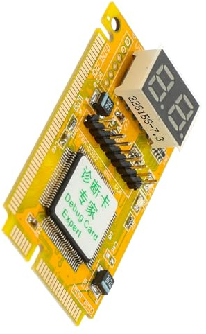 Praktischer Motherboard Tester für Laptop und Computer, Orange | Präzise Testkarte zur Fehlererkennung, Stabile Ausführung, 1 Satz, für Mehrere Mainboard Modelle