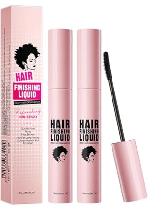 Hair Finishing Stick 2 Pack - 15ml Hair Mascara For Flyaway Hair - Hair Tamer Shaping Gel For Stray Trivial Hair - Moisturizing Hair Wax Stick For Frizz Control And Get Smooth Styling