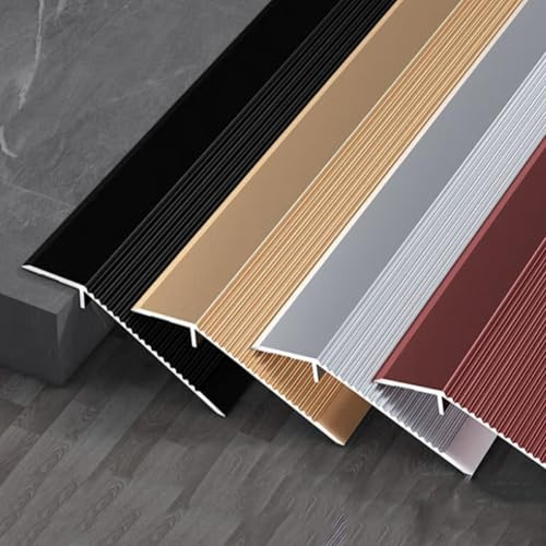 Aluminum Floor Transition Threshold Strip 90cm,Interior Metal Thresholds for Doorways,Door Thresholds for Exterior Doors,Safe for Family(Silver)
