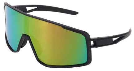 QUARKZMAN Sportbrille Radfahren Polarisiert Sonnenbrille Für Herren Mountainbike Fischen Laufen Schwarzer Rahmen Blendschutz Lila