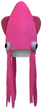 FakeFace Lustiger Oktopus Hut Tintenfisch Mütze Damen Herren, Plüsch Kraken Hut mit Tentakeln Partyhut Tier Kostüm-Kopfbedeckung für Halloween Karneval Fasching Cosplay Kostümzubehör