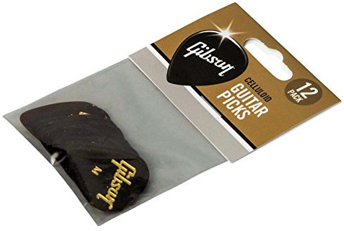 GIBSON ACCESSORIES Plektren Tortoise Picks, 12er-Pack, Thin (APRT12-74T)