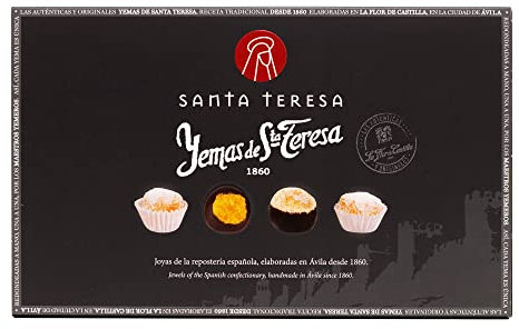 Santa Teresa - Estuche Gourmet Yemas Santa Teresa De Ávila De Diferentes Sabores (Tradicionales, Chocoyemas, con Canela y Anís Del Mono) Elaboradas Artesanalmente- 24 unds