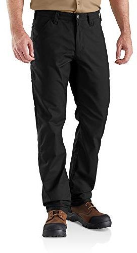 Carhartt Homme Rugged Professional Stretch Canvas Pantalon, Noir, 34W / 30L EU