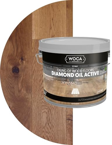 WOCA Denmark Diamond Öl Aktiv 2,5L Karamellbraun - Extrem langlebiges Holzfinish auf pflanzlicher Basis