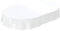 Wachstuchtischdecke Wachstuch abwaschbare Tischdecke Uni Glanz Einfarbig Weiß Schnittkante Oval 140 x 180cm
