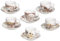Tognana IR685375564 Set 6 Tazze The con Piatto cc200 Moka, Porcellana