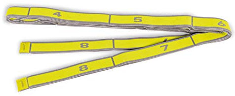 PINOFIT Stretch Band XL - Extralanges Gymnastikband mit Schlaufen - Widerstandsband - Fitnessband - Therapieband - Stretch Loop (Yellow - leicht)