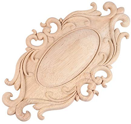 BESPORTBLE Holz Geschnitzte Ecke Onlay Applikation Unbemalte Türschrank Möbel Dekorationen Ornamente