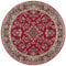 Hanse Home Design Kurzflor Wohnzimmerteppich Orient - Zabul Perser Look, Orientalischer Teppich für Esszimmer, Wohnzimmer, Schlafzimmer - Rot, 140 cm