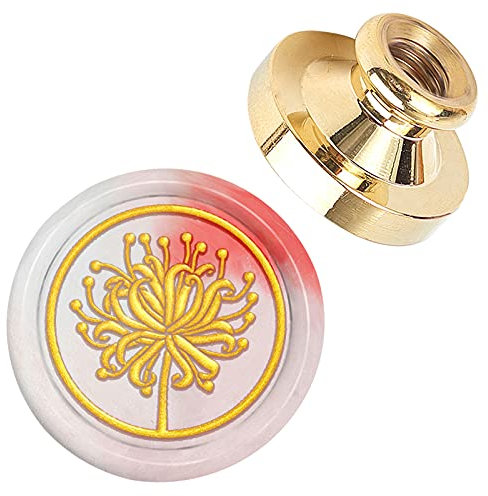 craspire Wax Seal Stempelkopf Higan Flower Abnehmbare Versiegelung Messing Stempelkopf Für Kreative Geschenkumschläge Einladungskarten Dekoration