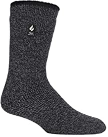 HEAT HOLDERS SOCKSHOP Herren 2.9 TOG Merino Wolle Socken Packung 1 Schwarz 39-45