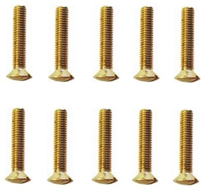 Linsensenkschrauben mit Schlitz Messing DIN964 M4x25mm 10 Stück (0304)