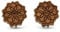 NaturSchatulle Holzschmuck Ohrringe Damen 12mm Mandala Gravur Holzohrringe Stecker 925 Silber Ohrstecker Schmuck Nussbaum Holz