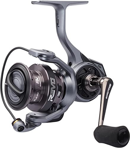 Abu Garcia Spinnrolle, Revo SX Spinnrolle, Allrounder, Raubfisch, Süßwasserangler, Barsch, Hecht, Zander, Schwarz/Grau, 5.1:1 Übersetzung, robust & leicht, 9+1 Lager, 2000
