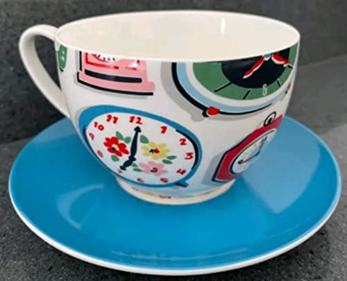 Cath Kidston Clock Design Cup and Saucer
