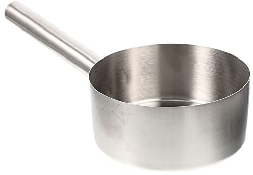 CALLARON Cucharón De Agua Con Cucharón De Agua De Jardín Cucharón De Agua De Baño Pala De Agua De Baño Enjuagador De Champú Cucharada De Harina Nessie Interior Bebé Salsa Acero Inoxidable