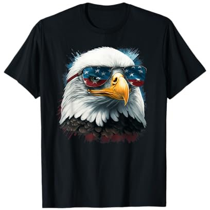 American Bald Eagle USA Flagge Shirt 4. Juli Adler USA T-Shirt