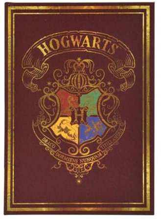 Harry Potter Carnet de Notes en Rouge, Journal Intime au Design de Poudlard, pour Tous Les Fans de Gryffondor, Ravenclaw, Poufsouffle et Serpentard