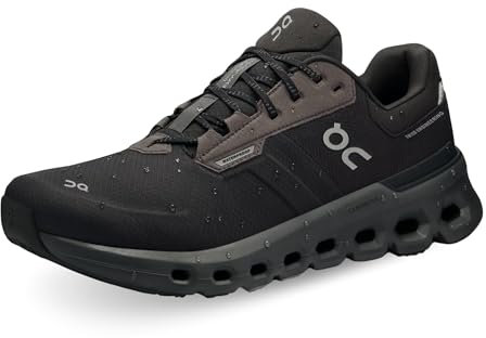 ON RUNNING Damen CLOUDRUNNER 2 Waterproof Sneaker, Magnet | Black, 46 EU