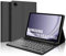 IVEOPPE Hülle mit Tastatur für Samsung Galaxy Tab A9 8.7, Tastatur für Samsung Tablet A9 2023, Magnetisch Abnehmbarer Beleuchtung Keyboard Galaxy Tab A9 8.7 Zoll (SM-X110/X115/X117), Schwarz