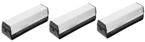 BESTonZON 3st Schallplattenbürste Werkzeug Drehteller Reinigungsbürste Aluminiumlegierung Pflege