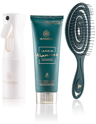 NUTREEOIL Haarpflege-Set | Set mit 3 hochwertigen Pflegeprodukten als Geschenk | Feuchtigkeitspflege für alle Haartypen