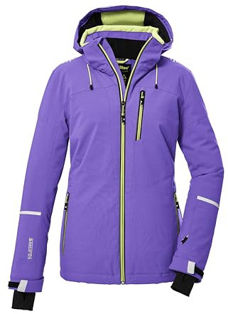 killtec Damen Skijacke/Funktionsjacke mit abzippbarer Kapuze und Schneefang KSW 81 WMN SKI JCKT, lavendel, 36, 39746-000
