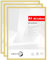 HIMEETIME® 3x Bilderrahmen A3 30x42 cm Gold Metall Rahmen,Dokumentenrahmen 29,7x42 cm Groß Collage,Metallrahmen Alu-Bilderrahmen Aluminium,Picture Frame A3 Fotorahmen