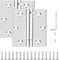 Self Closing Door Hinge, 3 inches,Auto Closing Spring Hinge with Adjustable Tension, Thickened 304 Stainless Steel Heavy Duty Door Hinges 3 inches,with Mounting Screwdriver Hardware,2 Pack