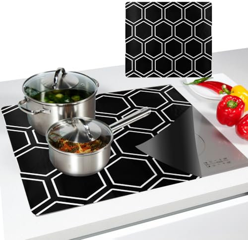 Induction Hob Protector Mat, Multifunctional Silicone Mat (Magnetic), Large 24 * 21 inch Induction Cooktop Mat, Heat-Resistant, Scratch-Resistant (Do not Expose to Open Flames)