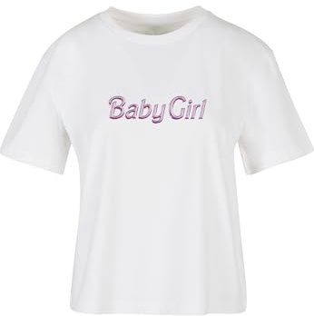 Miss Tee Damen Baby Girl Tee White, M