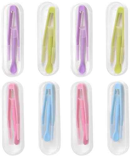 PMTFUMY 8-Piece Contact Lens Kit ,Portable Remover Tools with Tweezers & Suction Stick , Compact Storage Case , Perfect for Travel & Daily Use