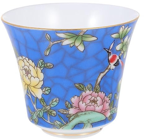 Cabilock Taza de té de esmalte taza de té de cerámica japonesa taza de té de kung fu chino sopera pálida tazas de café tea set kit de te taza de té antigua tetera de ceramica antigua Blue