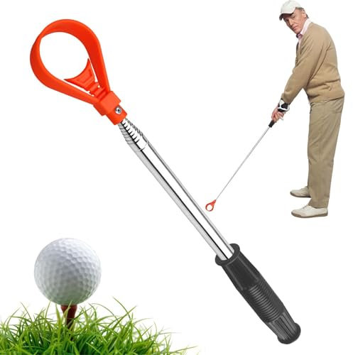 Pcingsia Herramienta de recuperación de Pelotas de Golf, recogedor de Pelotas de Golf recicladas, recogedor de Pelotas de Golf recicladas, recuperador portátil de Pelotas de Golf de Acero Inoxidable
