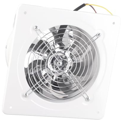 Extractor de Aire Industrial, Ventilador para Toda la Casa, Extractor de Ventana, Ventilador de Pared para Ventana, 220 V, 167 Mm, Hierro para Uso en Cocina y Oficina