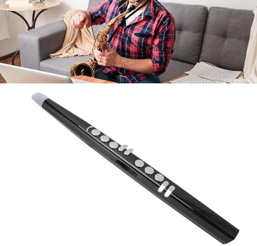 Sassofono Digitale MIDI, Mini Sassofono Elettrico con Supporto a 13 Toni, Volume Regolabile, 3 sensibilità Al Soffio, Mini Set di Strumenti a Fiato Elettronici