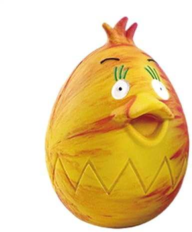 Osterei-Hundespielzeug,Quetscherei-Hundespielzeug - Ostern-Haustier-Ei-Spielzeug aus Gummi,Squeak Pet Chew Chicken Shape Buntes Ei für Hunde Aller Größen
