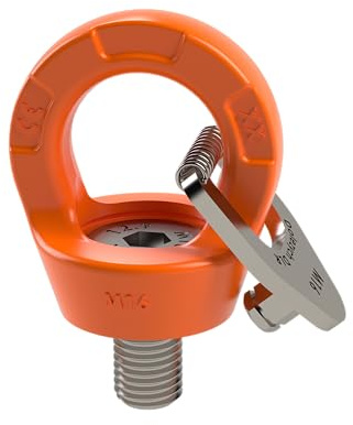 Dolezych Professionell Ringschraube mit Auge DLR, Tragfähigkeit 3200 kg, Gewinde M24 x 36 mm