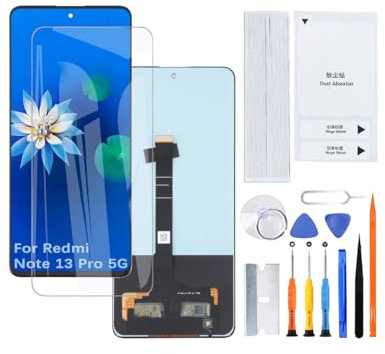 H&LYCYJ Pantalla LCD para Xiaomi Redmi Note 13 Pro 5G TFT 2312CRAD3C 2312DRA50G 2312DRA50I LCD Montaje con kit (sin huellas dactilares)