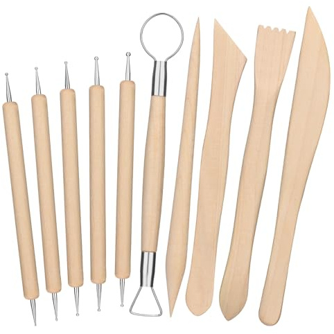 10 PCS Clay Tools Set Sculpting Tools Pottery Tools | Clay Modelling Tools, Dotting Tool, Moulds for Adults Beginners DIY Crafts, Modeling, and Carving