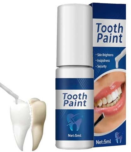 Zahnlack weiß,White Enamel Paint,Tooth Polish,Teeth Whitening Paint,Instant Whitening Dental Lacquer,Instant Teeth for Polish Fleckenentfernung,Paint Enamel,Sofortige Zahnaufhellungsfarbe (1)