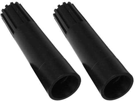 2 Stück Gewinde Adapter für Teleskopstangen, Kunststoff, 2.5cm | Mop-, Besen und Farbrollergriffe, Sicherer Gewindeanschluss, Schwarz, Ersatzteil für Haushaltsreinigung