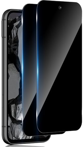 TuFun pour Google Pixel 8A Verre Trempé Anti Espion, 2 Pièces Privacy Protection Écran, 9H Dureté efficace contre les Film, Anti-Rayures Sans Bulles Anti-Spy Vitre Protecteur - Noir