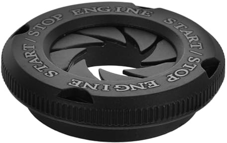 VALICLUD Cache-bouton de Démarrage en Alliage D'aluminium Anneau Décoratif et Protection Anti-rayures pour Moteur de Voiture, Design Élégant et Fonction Protectrice
