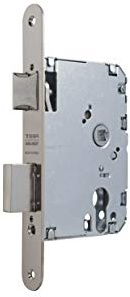 tesa Assa Abloy Wurstfüller 40105prhn Riegelschloss, für Türen aus Holz ohne Zylinder inklusive, 50 mm, Stahl vernickelt
