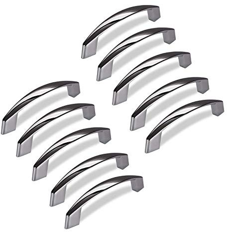 10 x Möbelgriff THEA Chrom poliert BA 128 mm Bügelgriff Schrankgriff von SO-TECH®