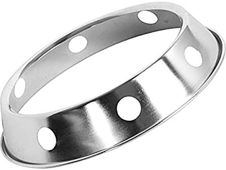 Hihey Gusseisen Wok Ring Wok Ring Edelstahl Topfhalter Küchen Topfhalter mit umschaltbarer Größe
