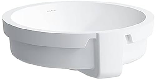 Laufen Living City Einbau-Waschtisch von unten, mit Überlauf, ohne Hahnloch, 450x455, weiß - H8134390001091